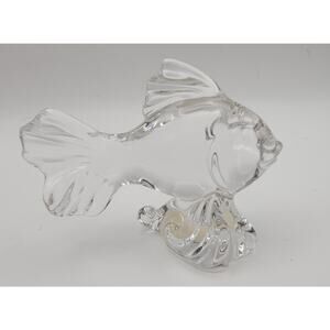 Princess House Pets 24% Lead Crystal Goldfish Figurine Collectible Paperweight